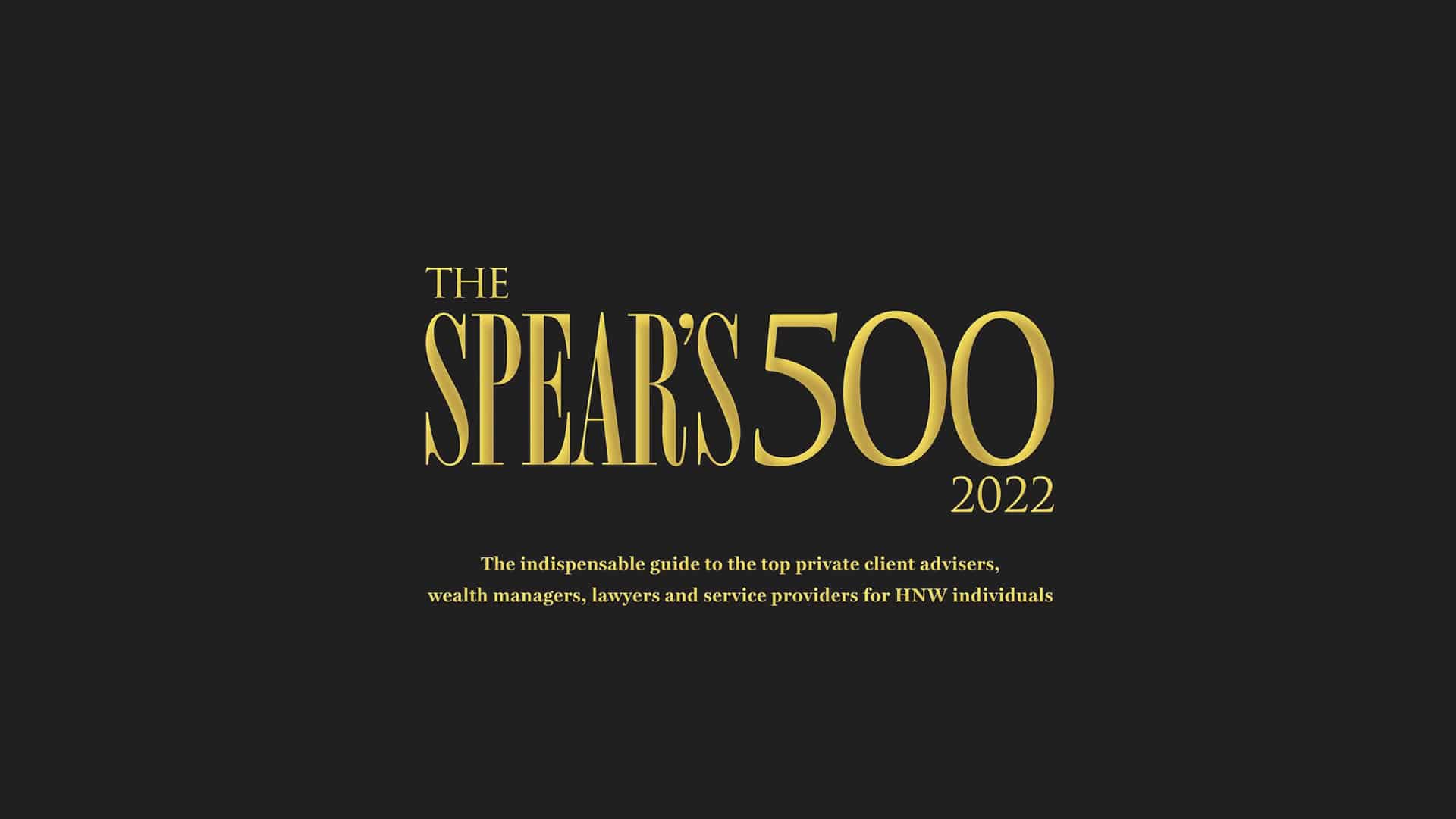 Spear's 500 Top Ten 2022 In the Press Property